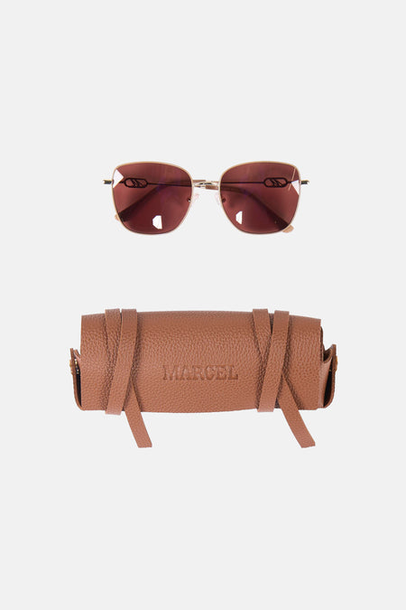 Lunettes de soleil - beige