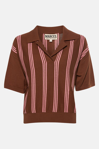 Polo à manches courtes - brun - Le Fabuleux Marcel de Bruxelles - 1