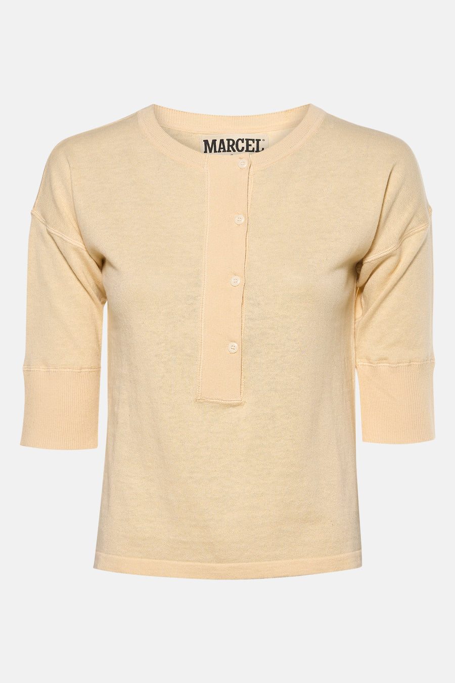 Pull à col rond - beige - Le Fabuleux Marcel de Bruxelles - 1