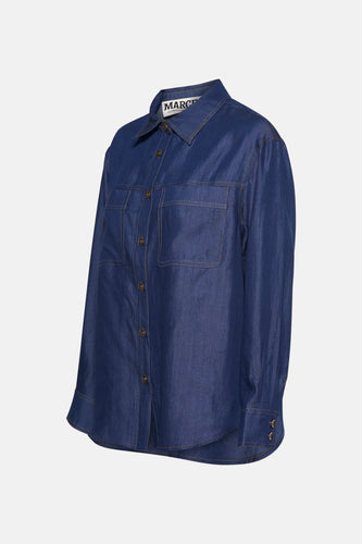 Chemise à manches longues - dark blue denim - Le Fabuleux Marcel de Bruxelles - 5