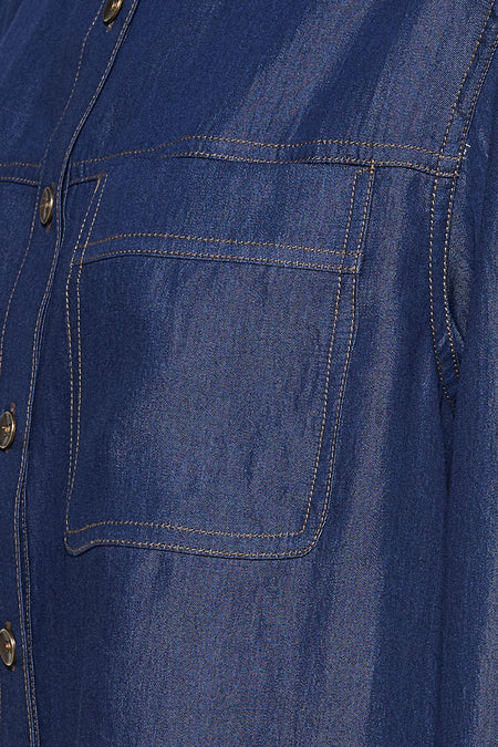 Chemise à manches longues - dark blue denim