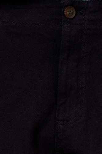 Blauwe broek van Le Fabuleux Marcel de Bruxelles met een knoop en subtiele details.
