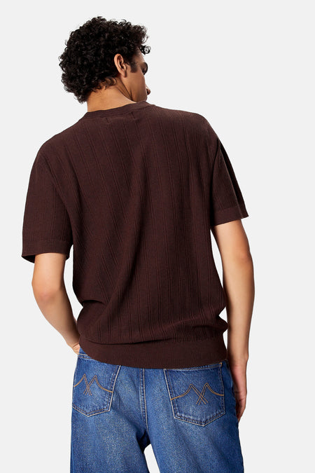 T-shirt à manches courtes - brun