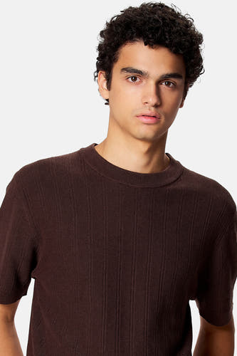 T-shirt à manches courtes - brun