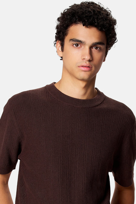 T-shirt à manches courtes - brun