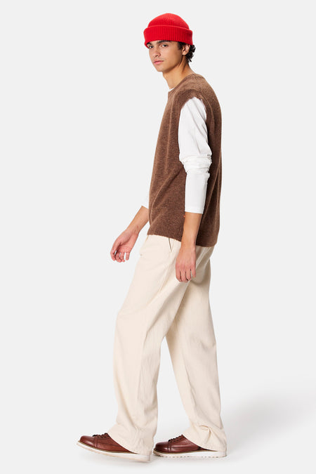 Pull sans manches - brun
