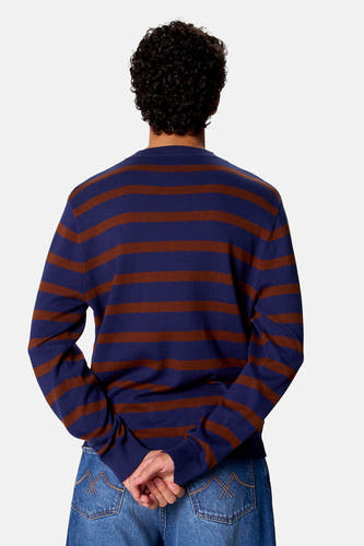 Pull col O - bleu