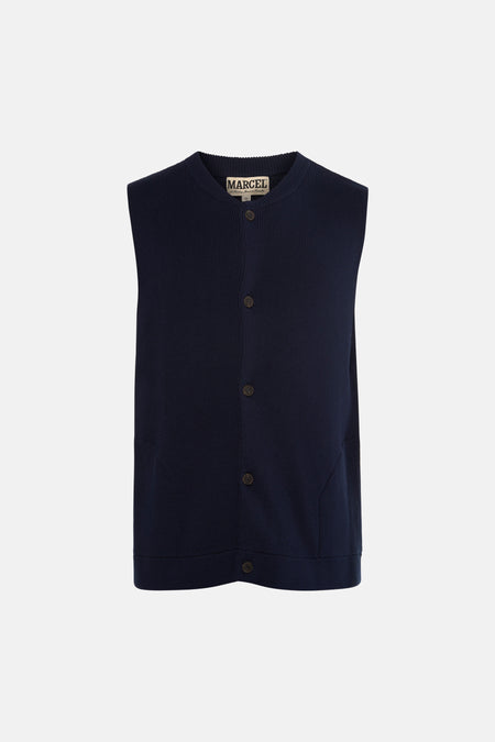 Pull sans manches - bleu