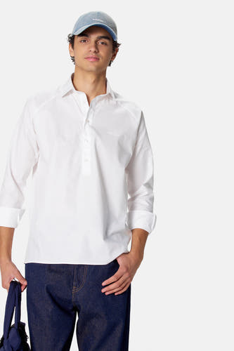 Chemise à manches longues - blanc