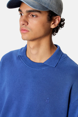 Sweat à col roulant - bleu