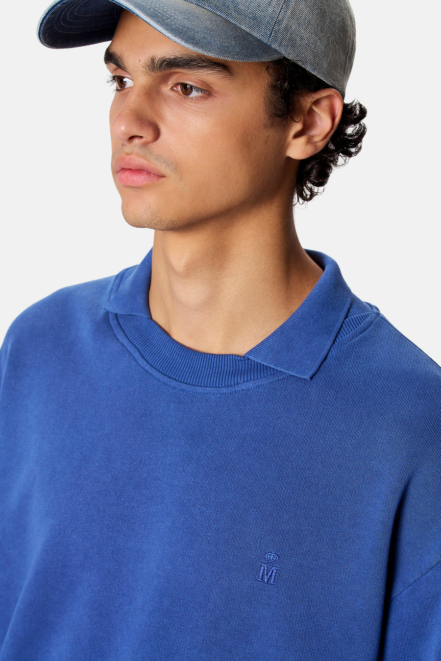 Sweat à col roulant - bleu