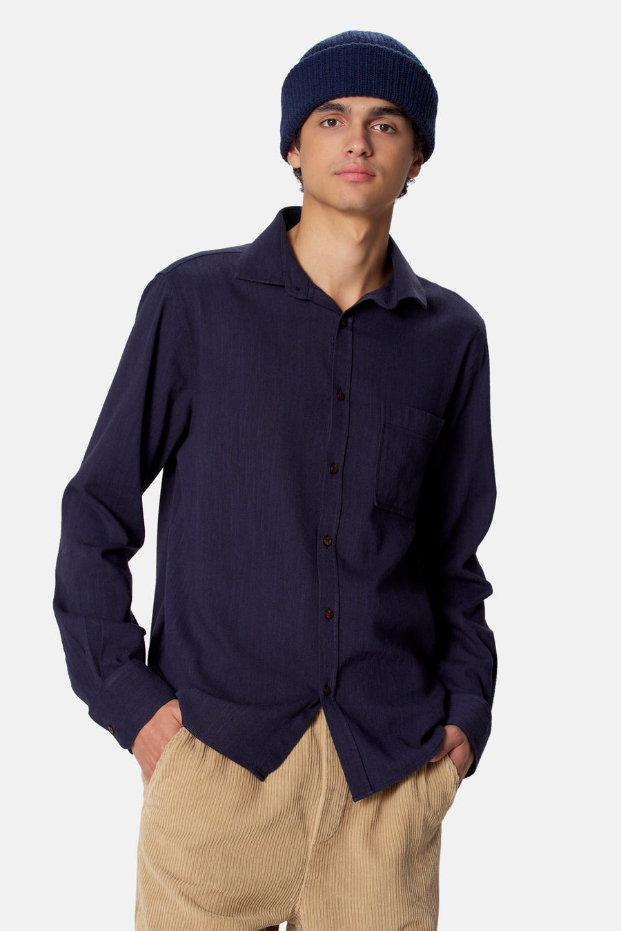 Chemise à manches longues - bleu