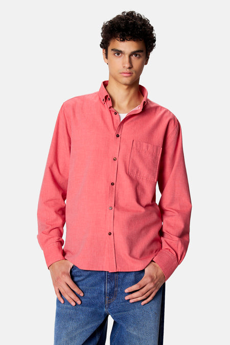 Chemise à manches longues - rouge