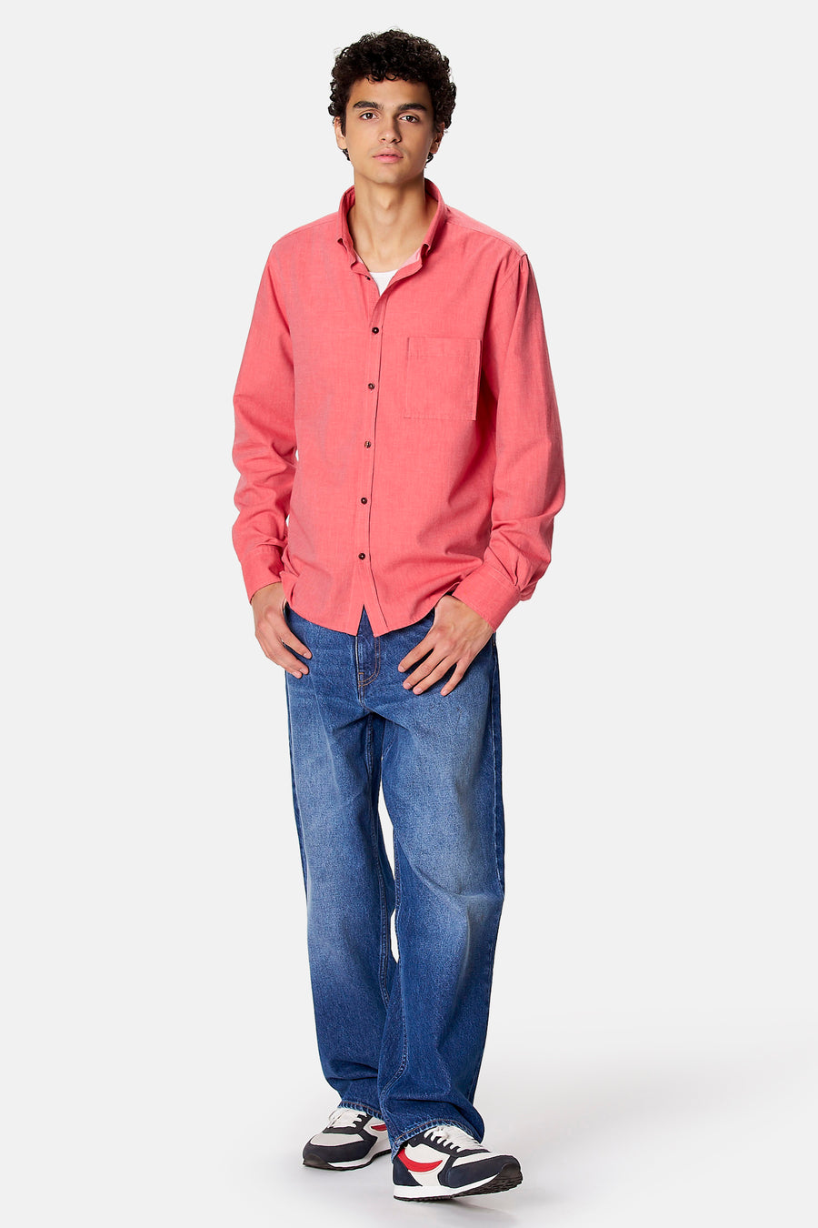 Chemise à manches longues - rouge