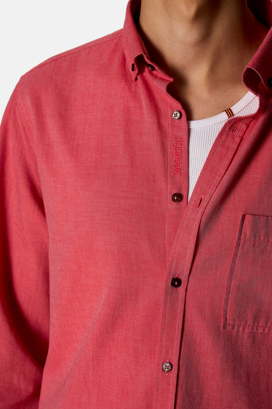Chemise à manches longues - rouge