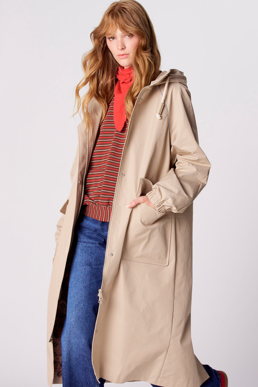 Veste longue - beige