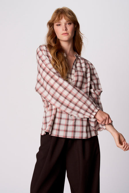Blouse à manches longues - multicolore