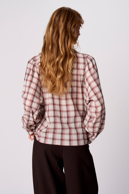Blouse à manches longues - multicolore