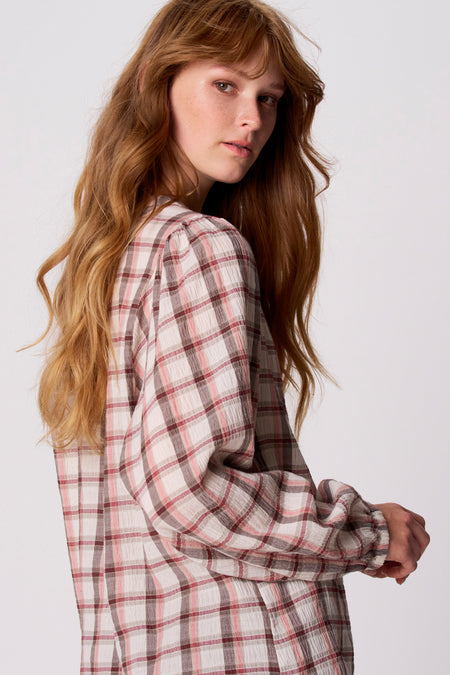 Blouse à manches longues - multicolore