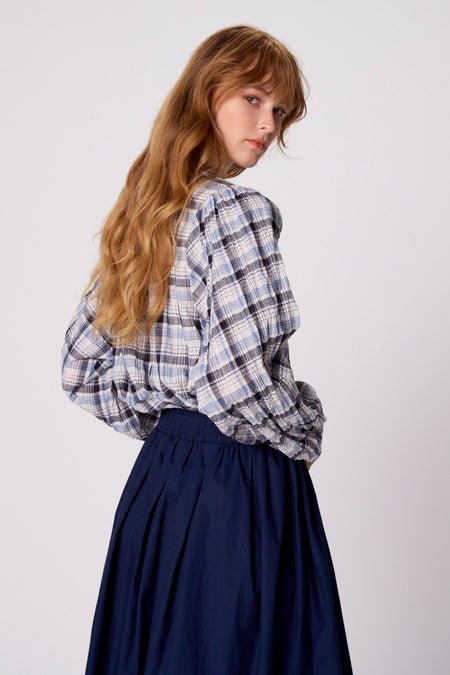 Blouse à manches longues - multicolore