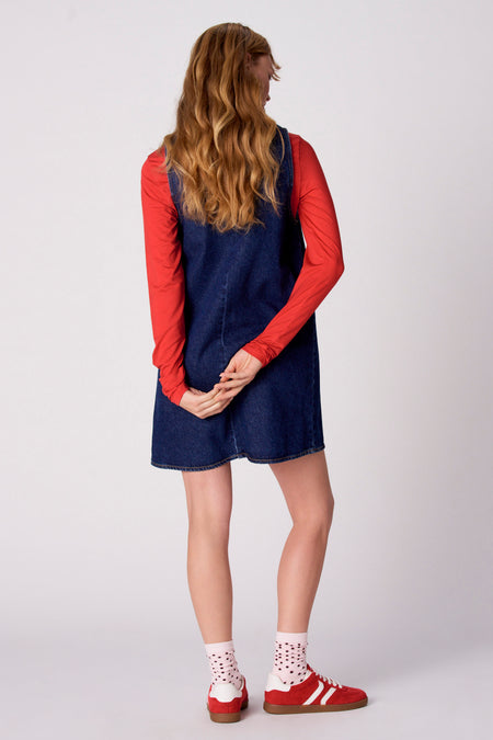 Robe - dark blue denim