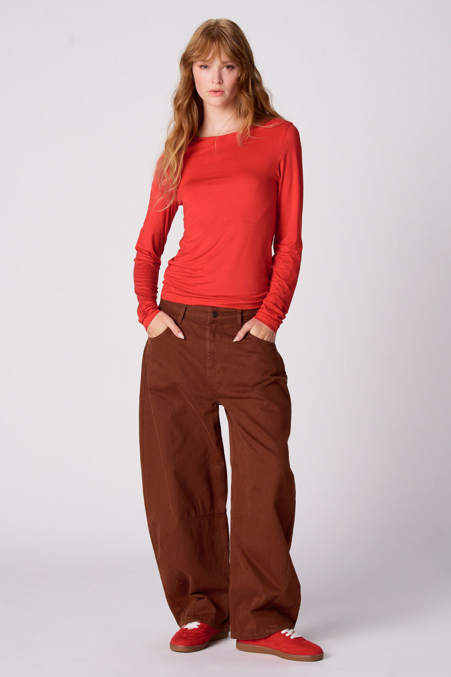 Pantalon - brun