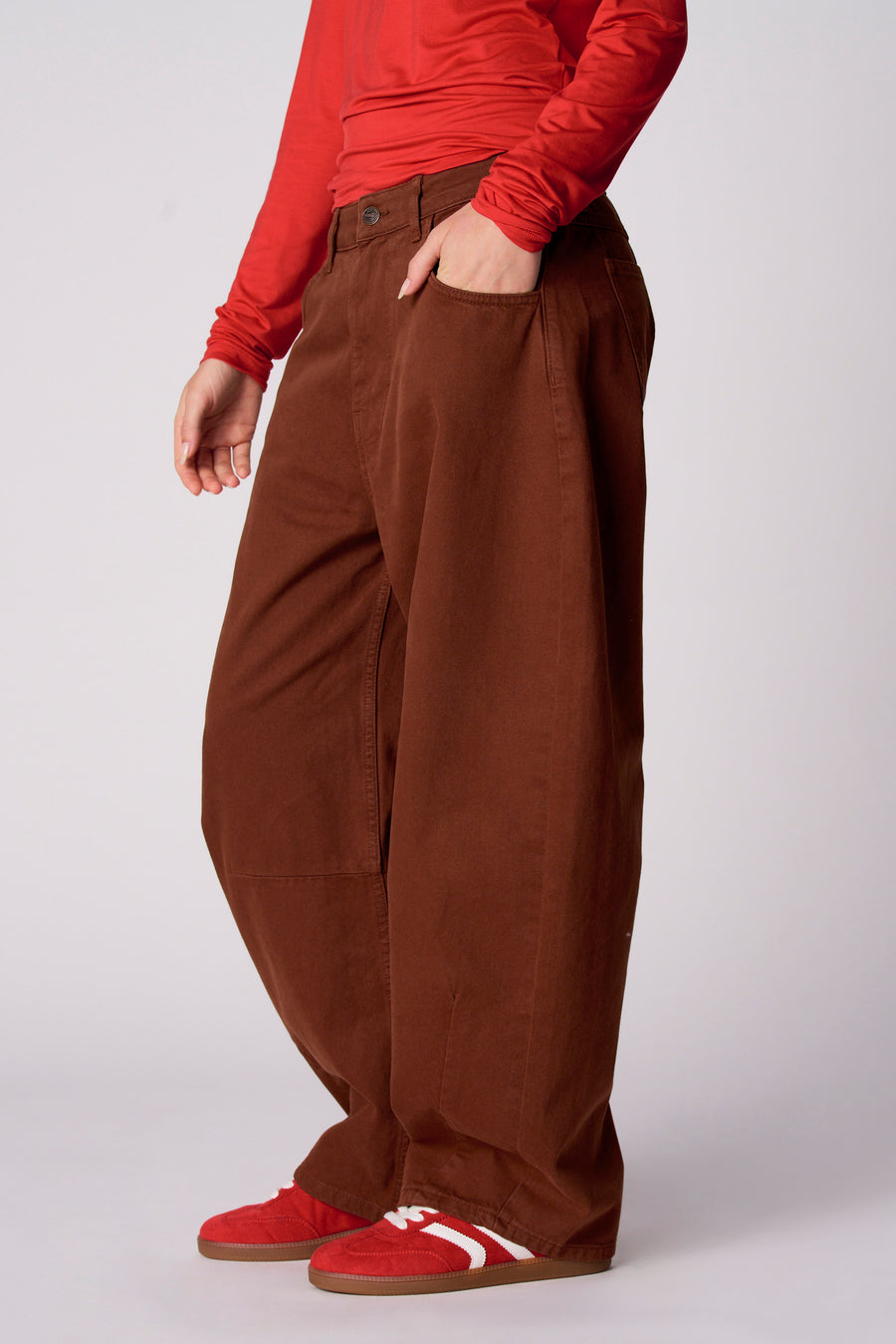 Pantalon - brun