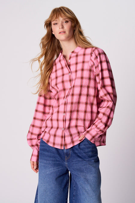 Chemise à manches longues - Rose