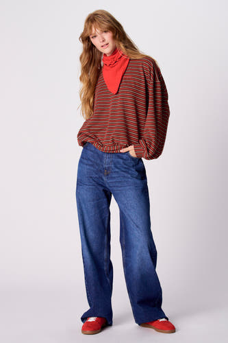 Sweat col O - multicolore