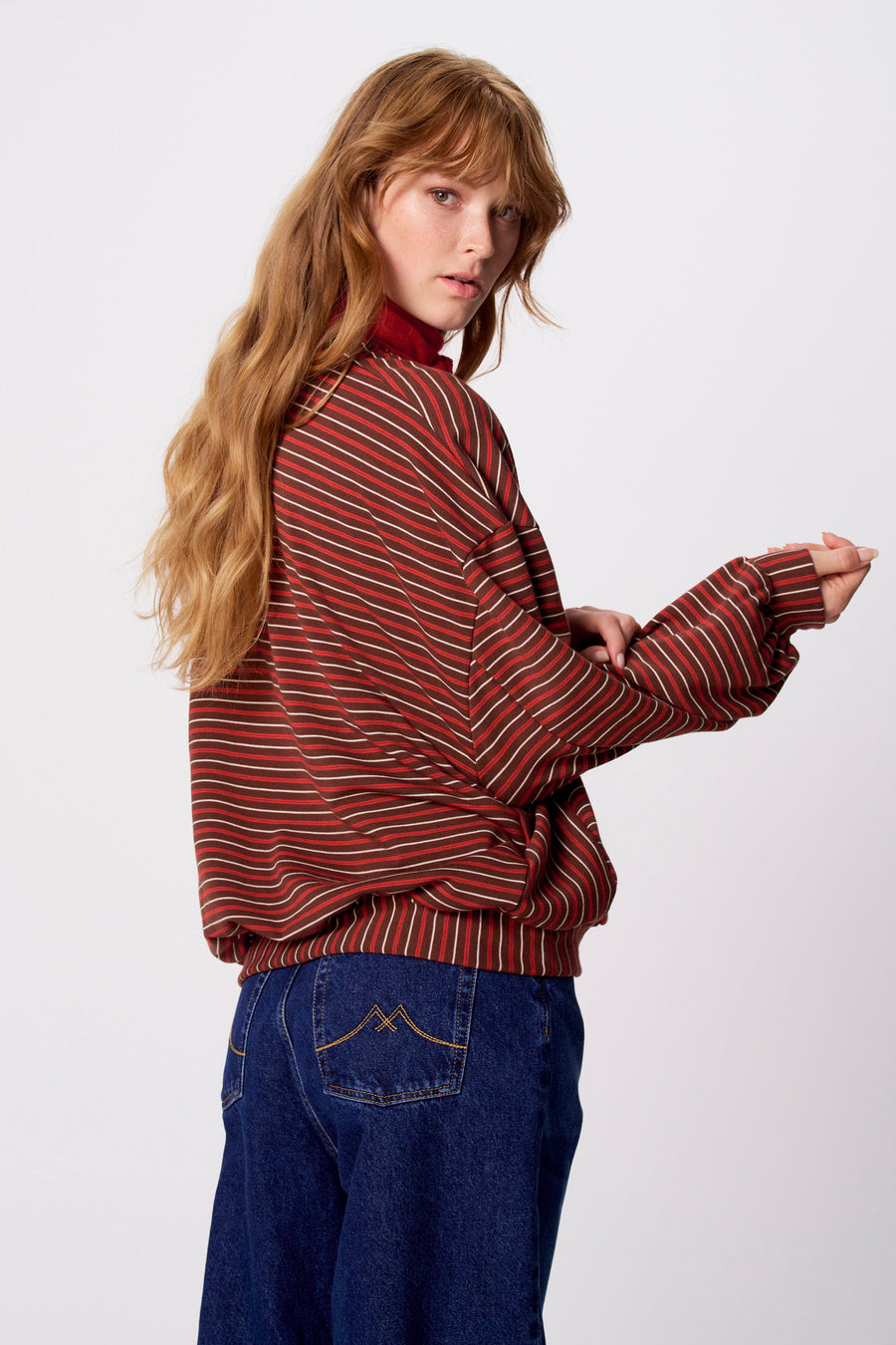Sweat col O - multicolore