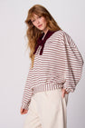 Sweat col O - multicolore