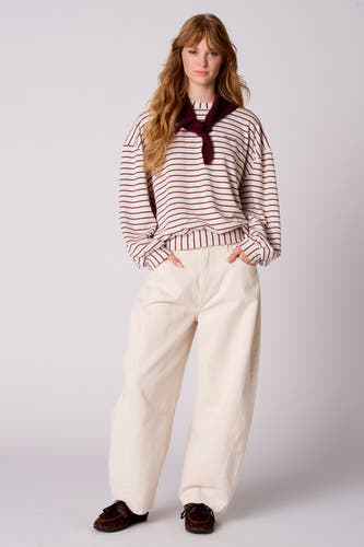 Sweat col O - multicolore