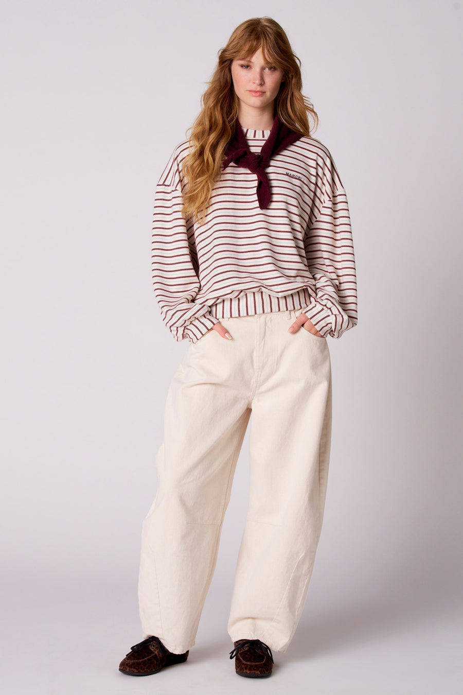 Sweat col O - multicolore