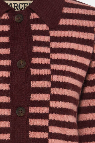 Pull col O multicolore - Le Fabuleux Marcel de Bruxelles
