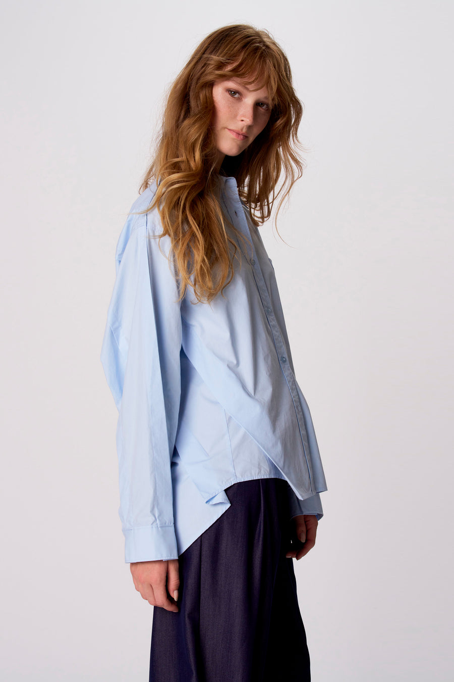 Chemise à manches longues - bleu