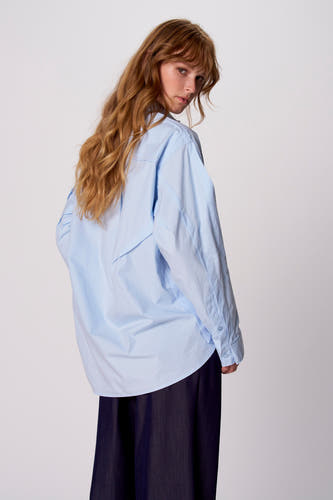 Chemise à manches longues - bleu