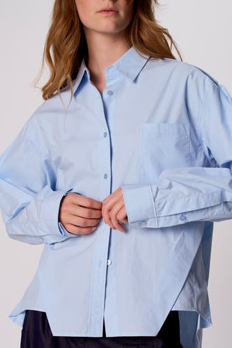 Chemise à manches longues - bleu