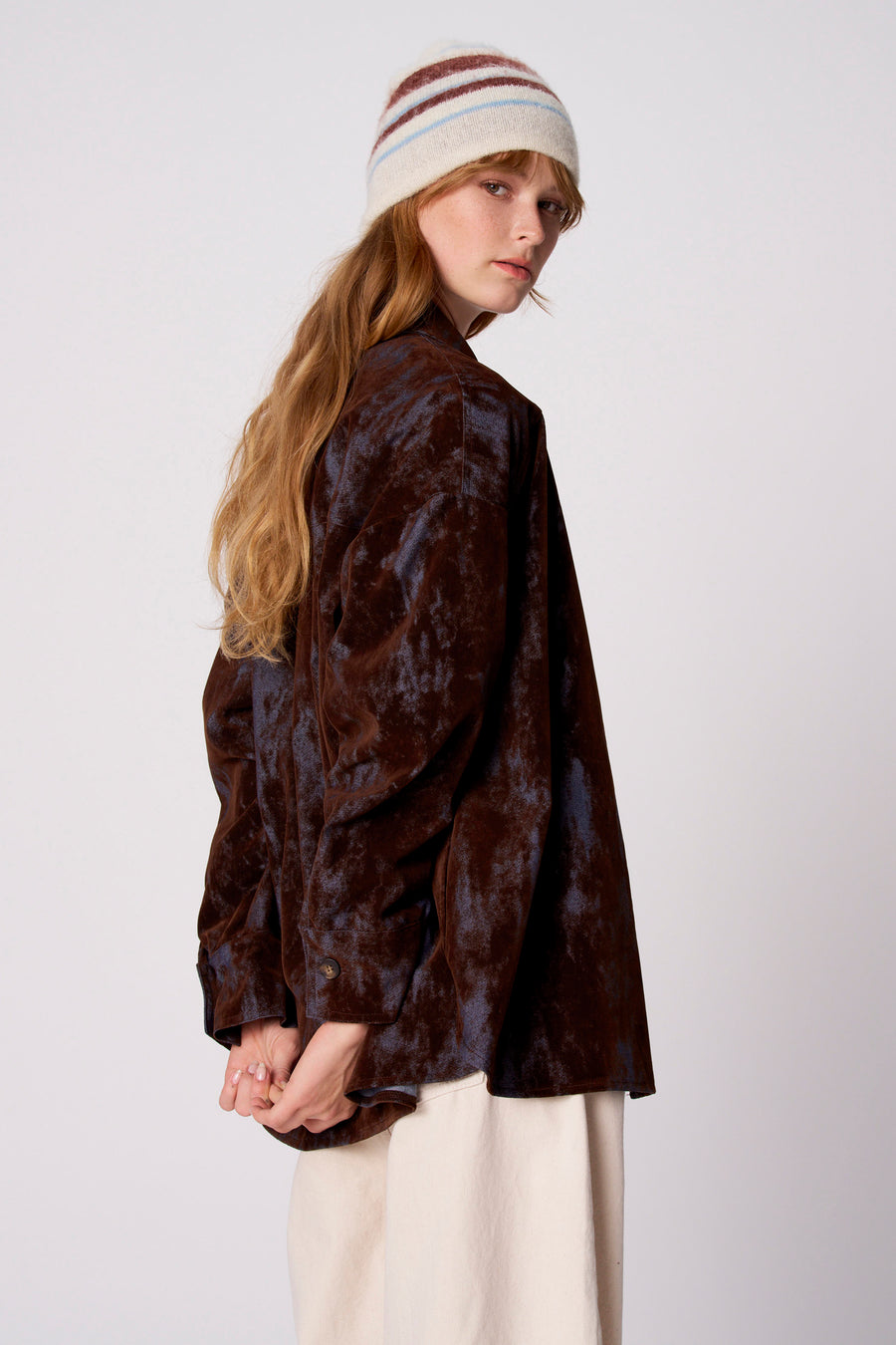 Pull col V - multicolore