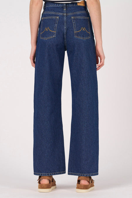 LE JEAN WIDE - Dark blue denim