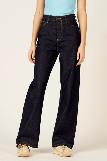 Jeans wide dark blue denim - Le Fabuleux Marcel de Bruxelles