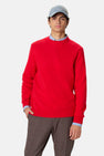 Pull col O - rouge