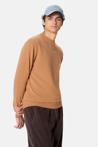 Pull col O - beige