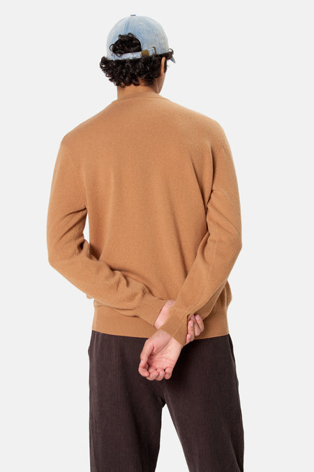 Pull col O - beige
