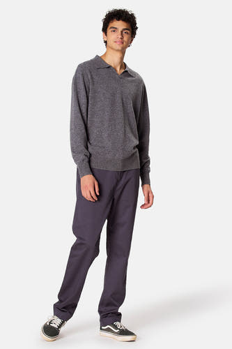 Pull col V - gris