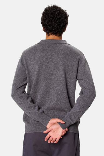 Pull col V - gris