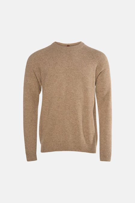 Pull col O - beige