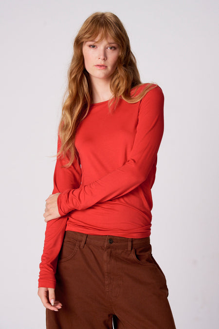 T-shirt à manches longues - rouge