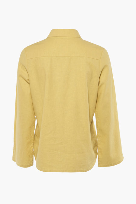 Chemise à manches longues - jaune