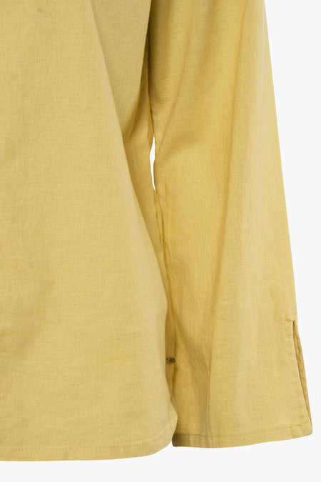 Chemise à manches longues - jaune