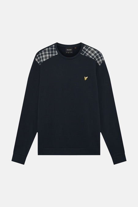 Sweat col O - bleu